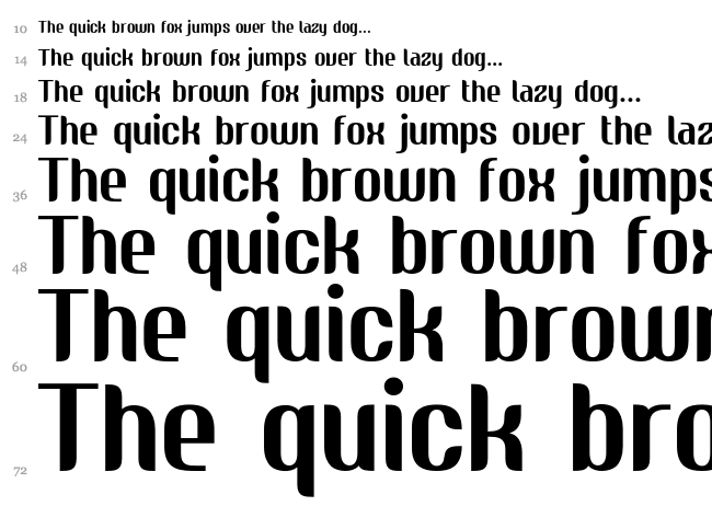 Nudely One font waterfall